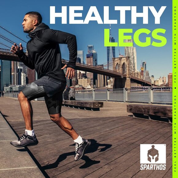 Thigh Compression Sleeves Pair – Quad and Hamstring Support – Upper Leg Sleeves - Picture 4 of 8